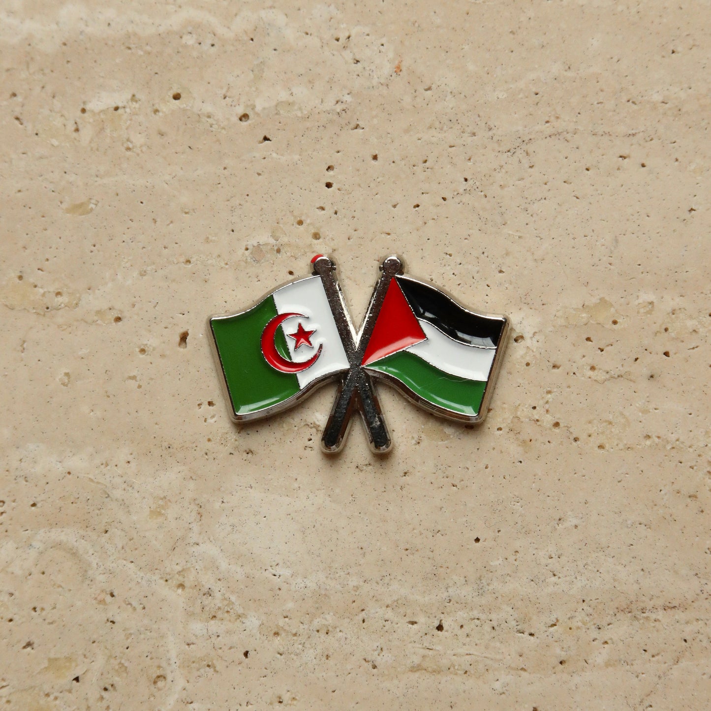Drapeaux Algérie & Palestine