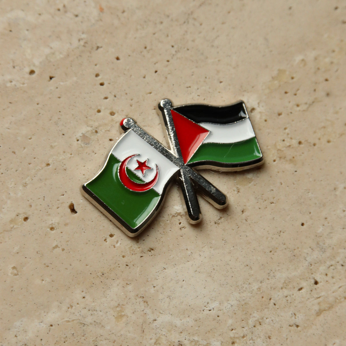 Algeria & Palestine flags – photo 2