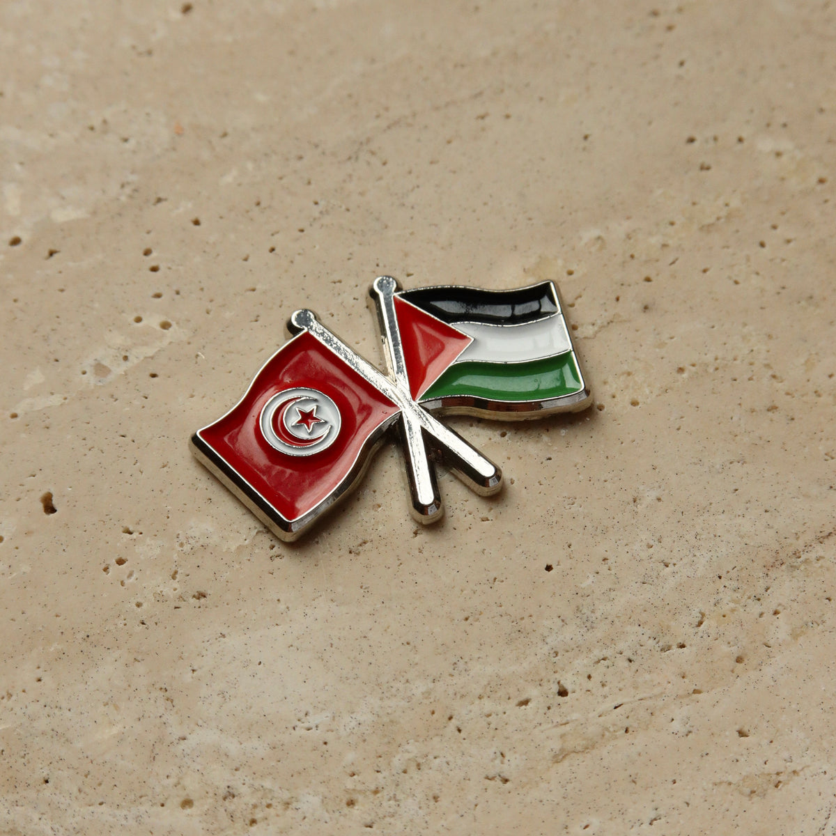Tunisia & Palestine flags – photo 2