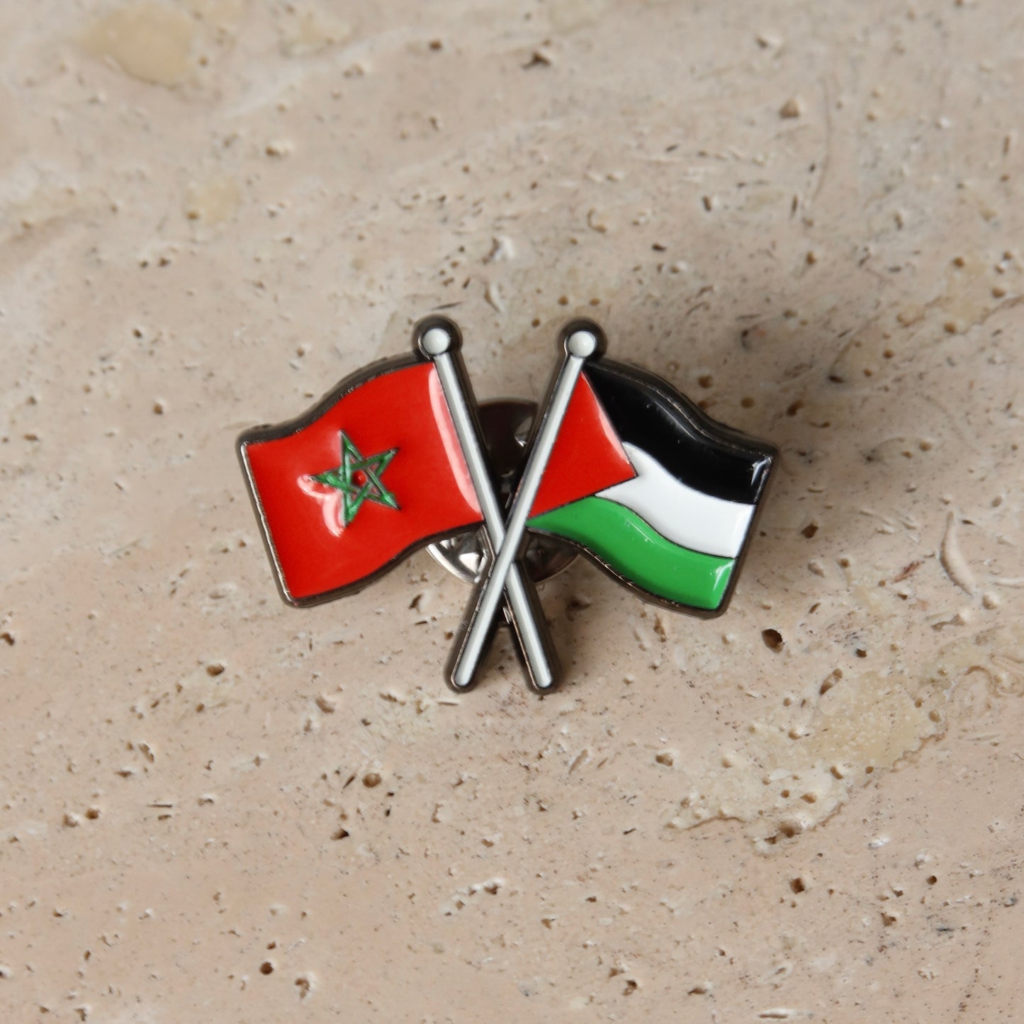 Drapeaux Maroc & Palestine