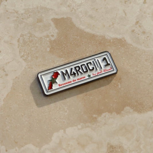 Plaque immatriculation Marocaine
